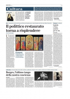 Cinzia De Martini "È l’amica di Isabella" - articolo su Gazzetta di Parma - Europa Edizioni