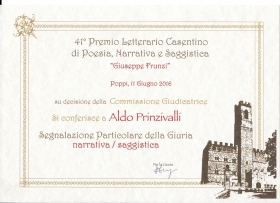 Aldo Prinzivalli - Settima arte - Premio Letterario Cosentino - Europa Edizioni