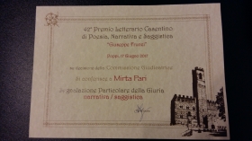 Premio letterario Internazionale Casentino 1 - Europa Edizioni