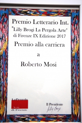 Premio alla Carriera al Premio "Pergola Arte - Lilly Brogi 2017 - IX Edizione" - Europa Edizioni