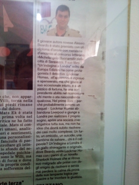 articolo  sul giornale "Novese" di Novi Ligure - Europa Edizioni