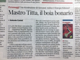 recensione su CULTURA  del Corriere della Sera. - Europa Edizioni
