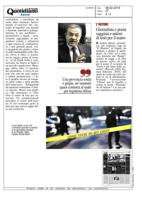 articolo uscito sul quotidiano di Puglia e dedicato a "Giornalisti all'inferno" - Europa Edizioni