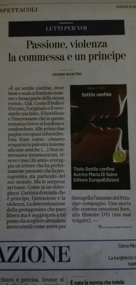 Recensione su La Stampa - Europa Edizioni
