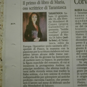 recensione su  La Gazzetta di Saluzzo. - Europa Edizioni