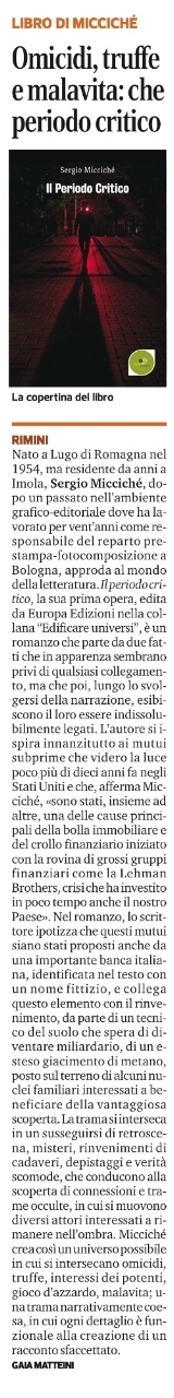 Recensione su "Il Corriere della Romagna" - Europa Edizioni