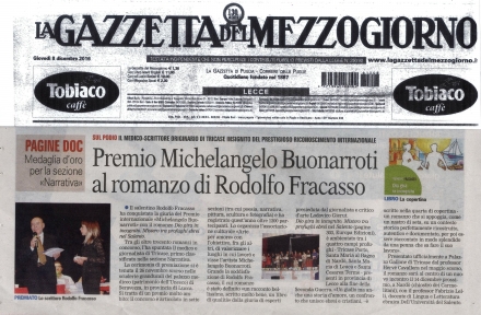 Articolo su "La gazzetta del Mezzogiorno" - Europa Edizioni